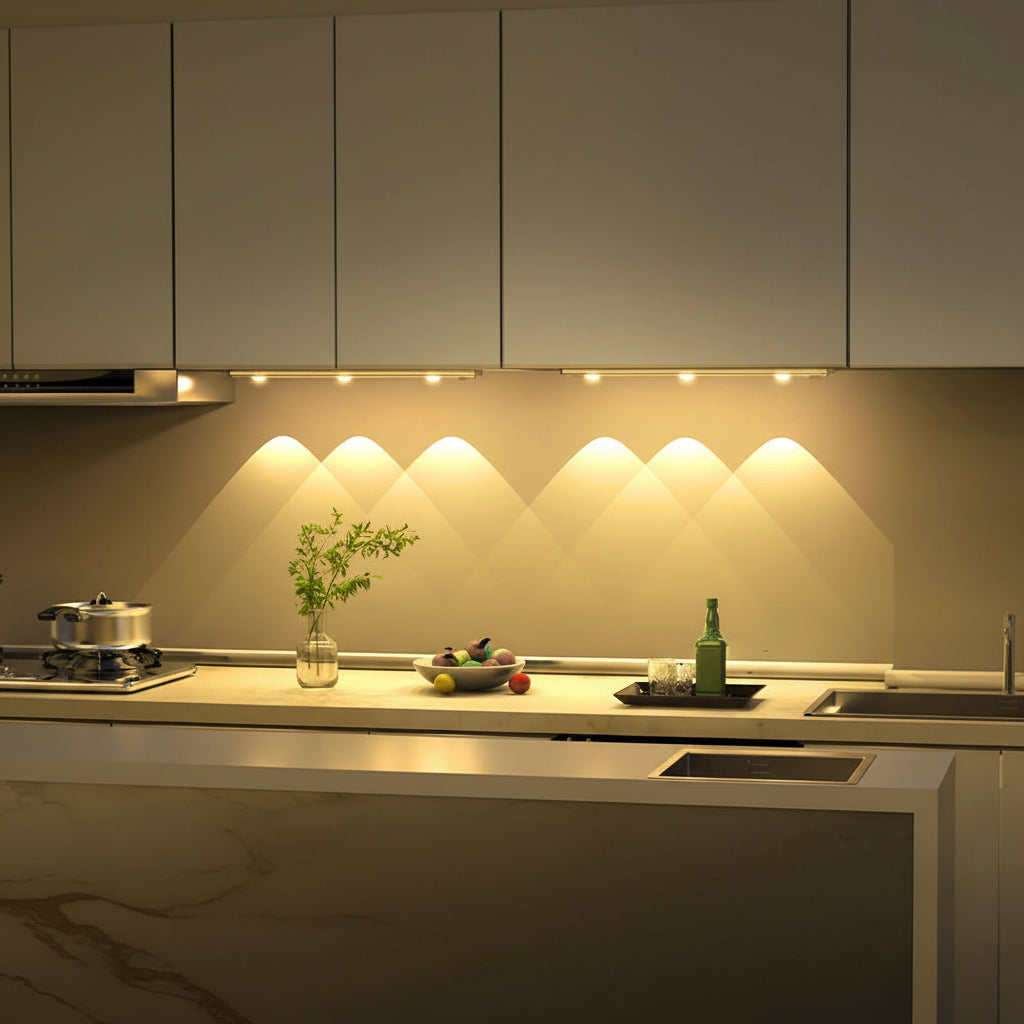 Wireless Motion Sensor LED Cabinet Light – USB Rechargeable 3 Colors