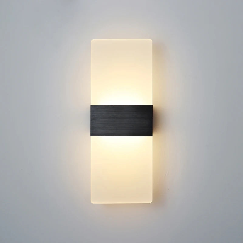 Modern LED Aluminum Wall Lamp – Matte Acrylic Right-Angle Design