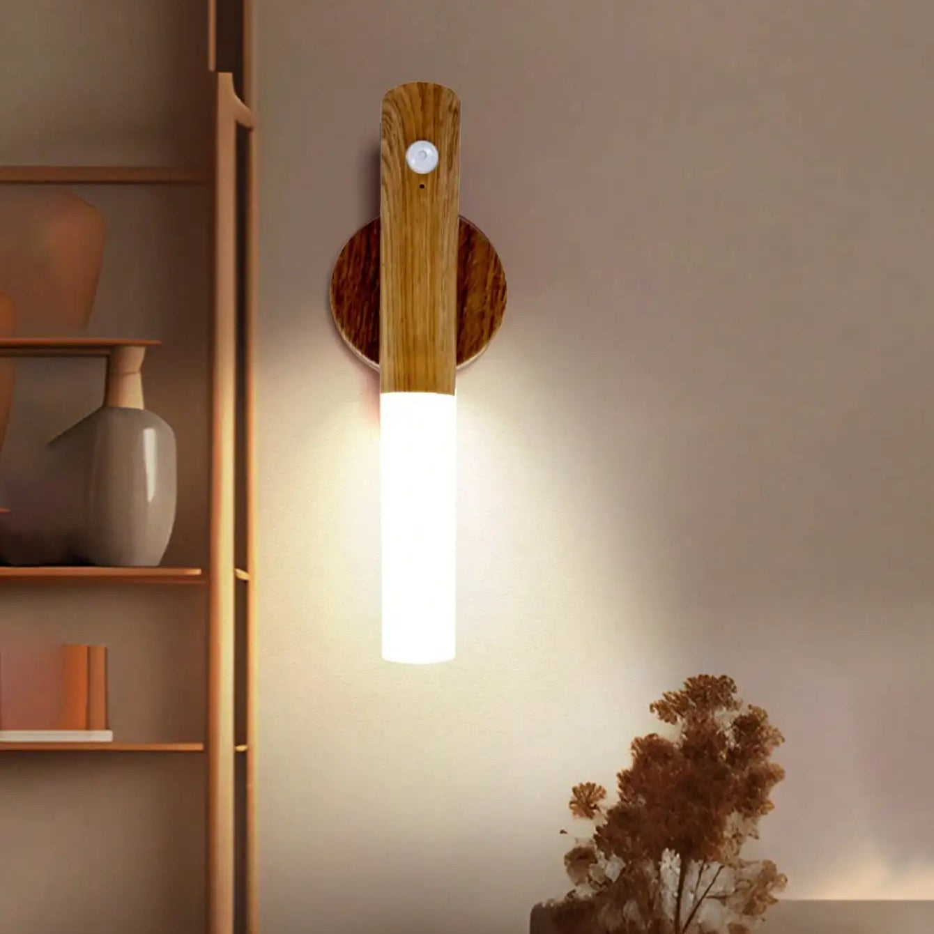 Rechargeable Motion Sensor Wall Light – Magnetic 3-Color LED