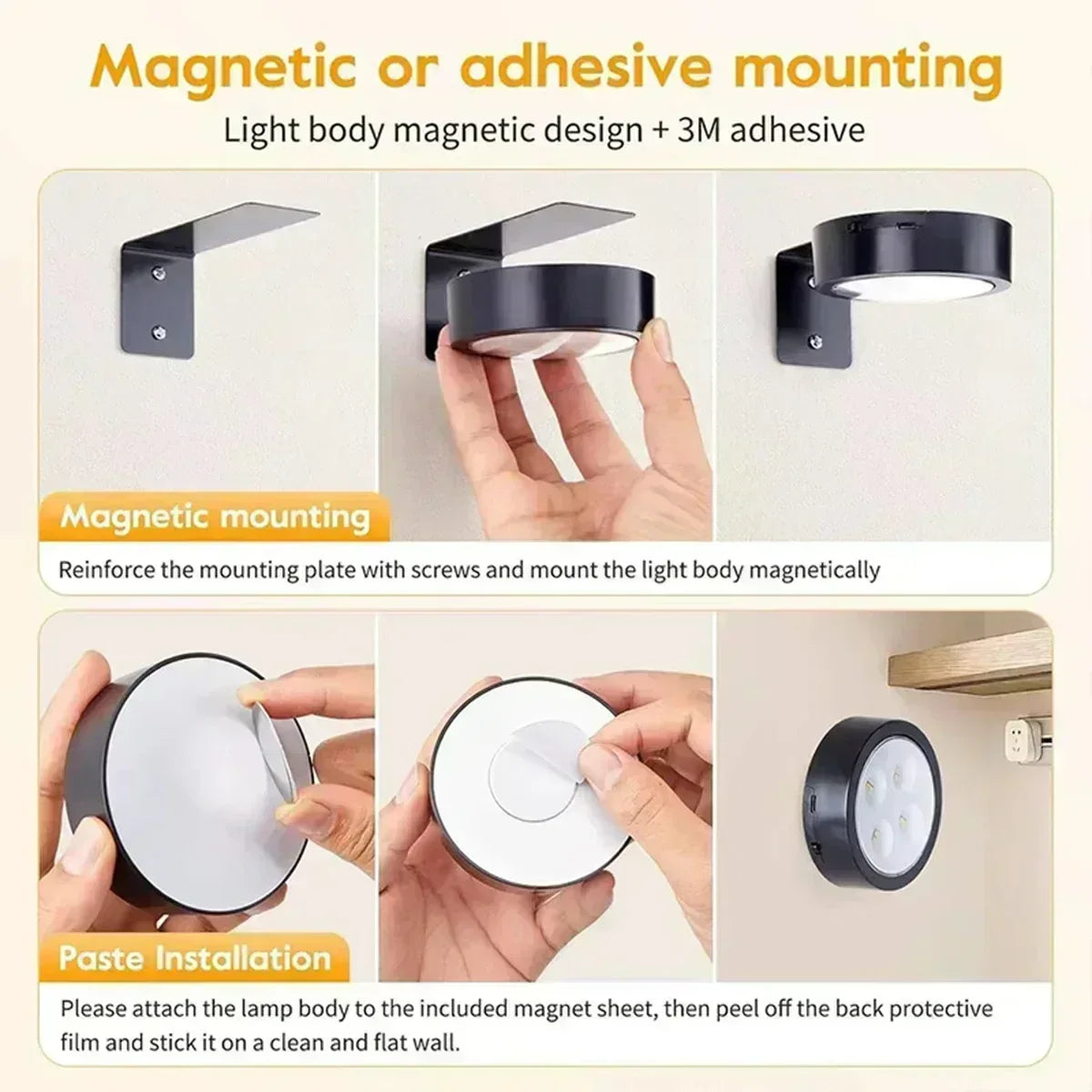 Battery Operated LED Picture Light – 3 Colors with Remote - Lightify