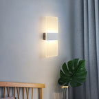 Modern LED Aluminum Wall Lamp – Matte Acrylic Right-Angle Design