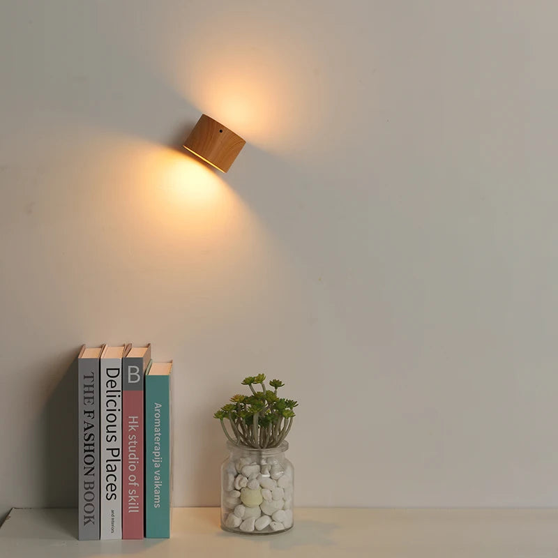 LED Double Head Wall Lamp – Touch Control 360° Rotatable