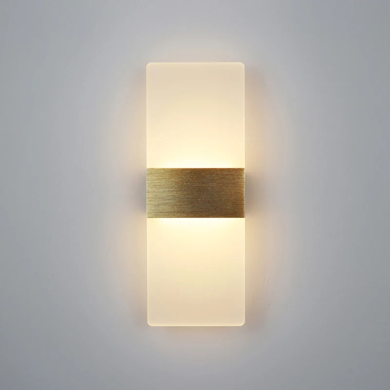 Modern LED Aluminum Wall Lamp – Matte Acrylic Right-Angle Design
