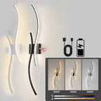 Wireless Rechargeable LED Wall Sconce – 3CCT Touch Dimmable