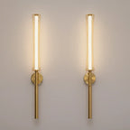 Battery Wall Lamp – 66cm Rechargeable Black/Gold LED with Remote - Lightify