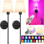 Battery Operated Wall Sconce – Wireless Rechargeable with Remote - Lightify