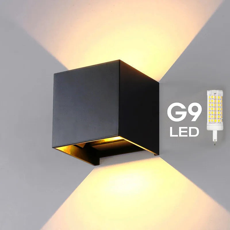 Modern LED Wall Lamp – Waterproof IP65 Aluminum with G9 Bulb