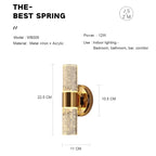 Gold Vanity Light for Mirror – 2-Light Bathroom Fixture