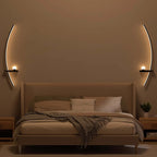 Modern Adjustable LED Wall Sconce – 31.5" Arched Metal Bedside Lamp