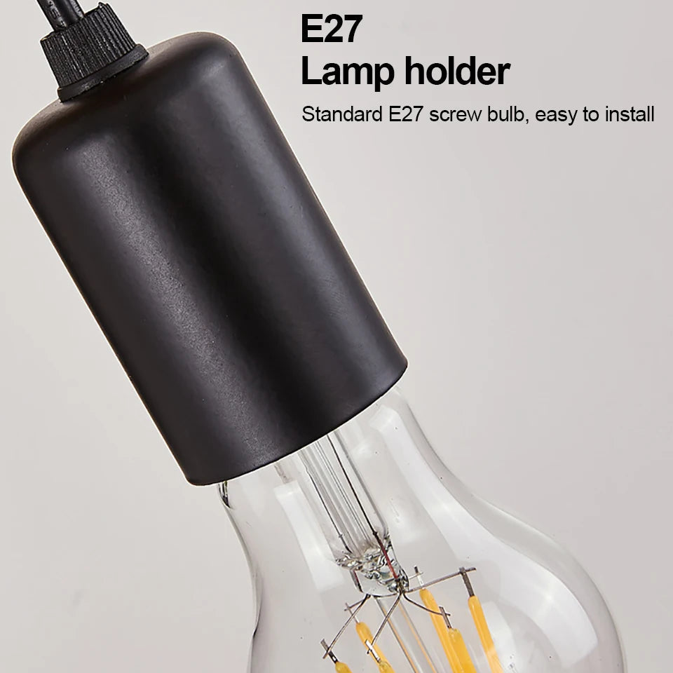 Modern Retro Wood Wall Sconce – E27 Vintage Light for Bedroom, Living Room & Hallways