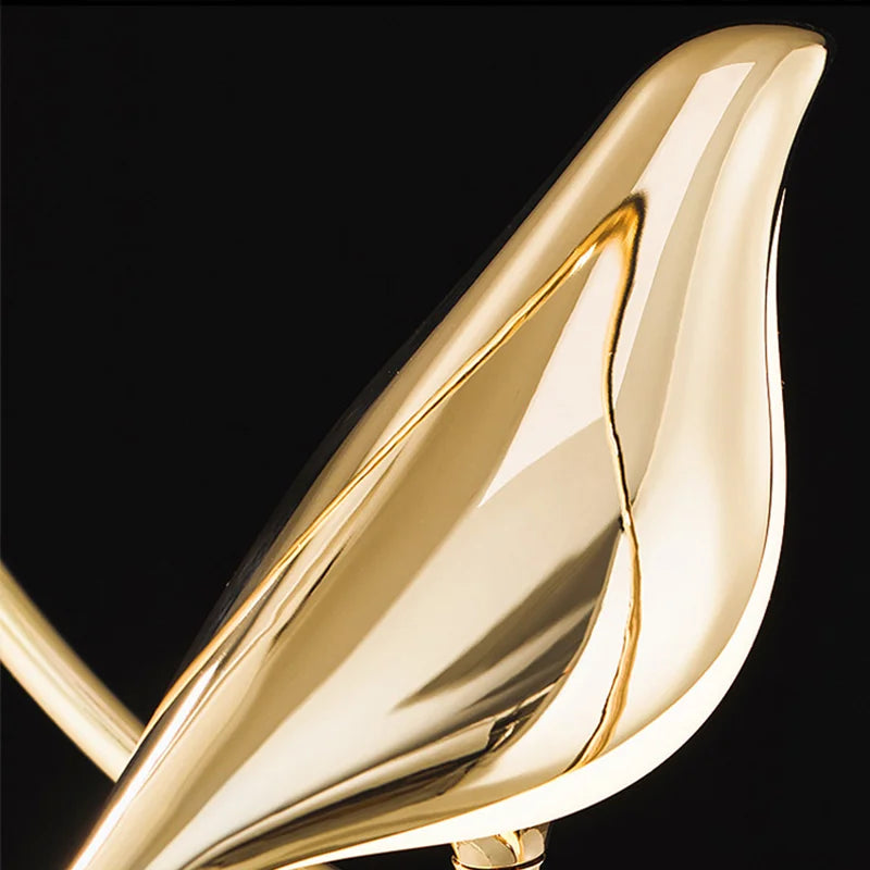 Nordic LED Golden Bird Wall Lamp – Rotatable Bedside Sconce