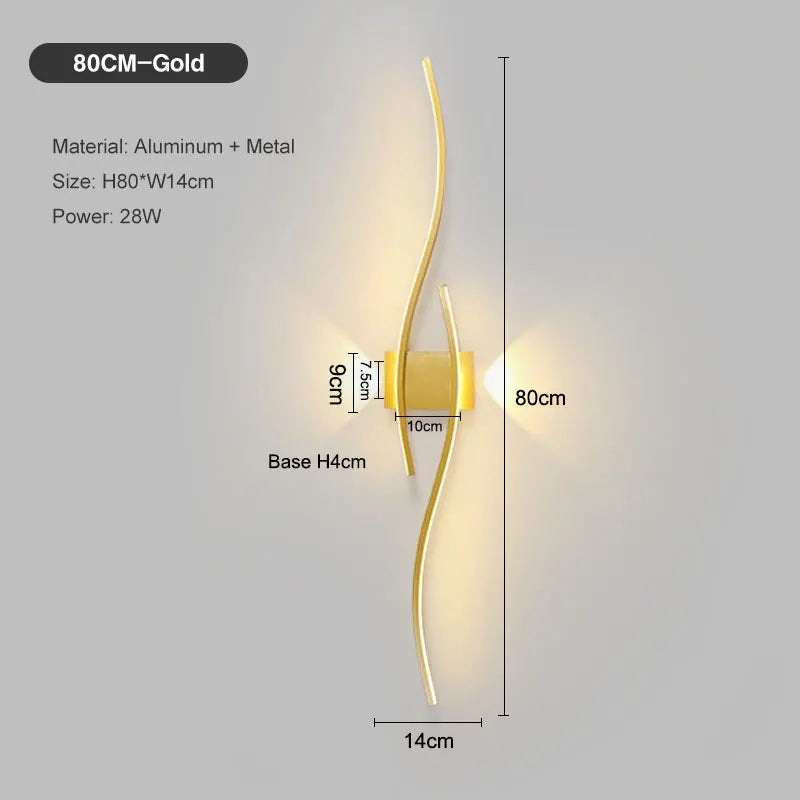 Long LED Wall Light Bar – Modern Indoor Strip Sconce for Bedrooms & Living Spaces