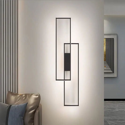 LED Hotel Wall Lamp – Nordic Minimalist Square Design