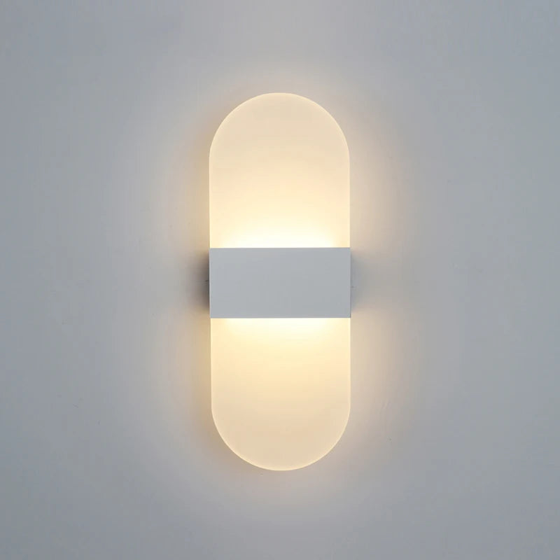 Modern LED Aluminum Wall Lamp – Matte Acrylic Right-Angle Design