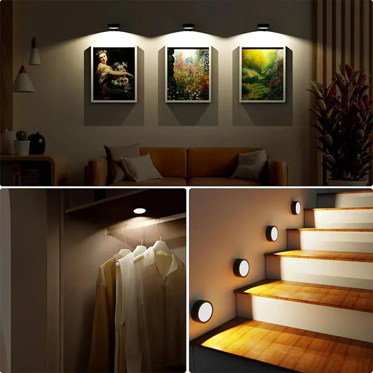 Battery Operated LED Picture Light – 3-Color Magnetic Dimmable - Lightify