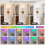 Wireless Battery LED Wall Light – RGB Remote Control