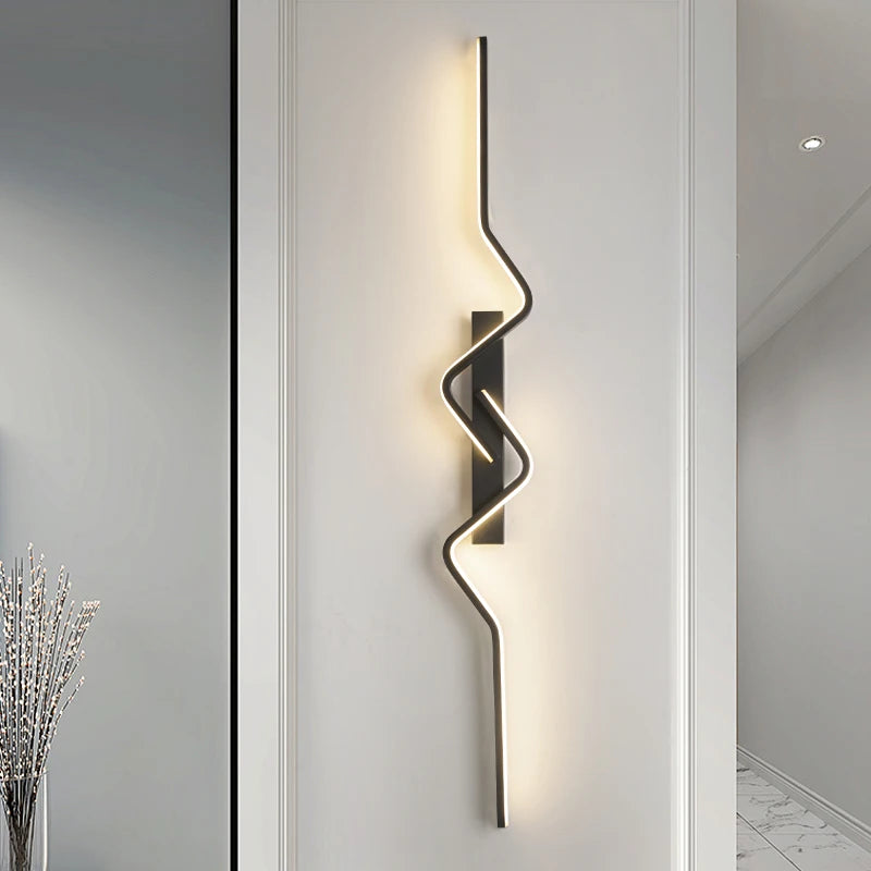 Modern Nordic Stair Wall Light – Long LED Decorative Sconce for Living Spaces