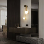 Frosted Flute Glass Wall Sconce – 12W Elegant Bathroom Light