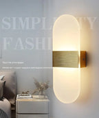 Modern LED Aluminum Wall Lamp – Matte Acrylic Right-Angle Design