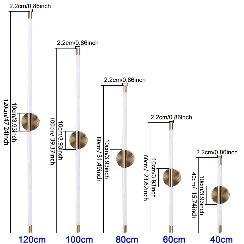 120cm LED Wall Lamp – Modern Acrylic Background Light - Lightify