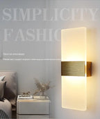 Modern LED Aluminum Wall Lamp – Matte Acrylic Right-Angle Design