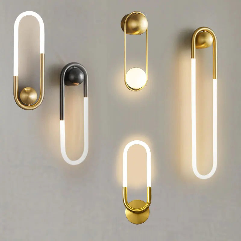 Minimalist U-Shaped Wall Lamp – Modern Creative Design
