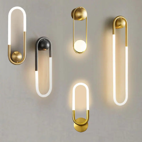 Minimalist U-Shaped Wall Lamp – Modern Creative Design
