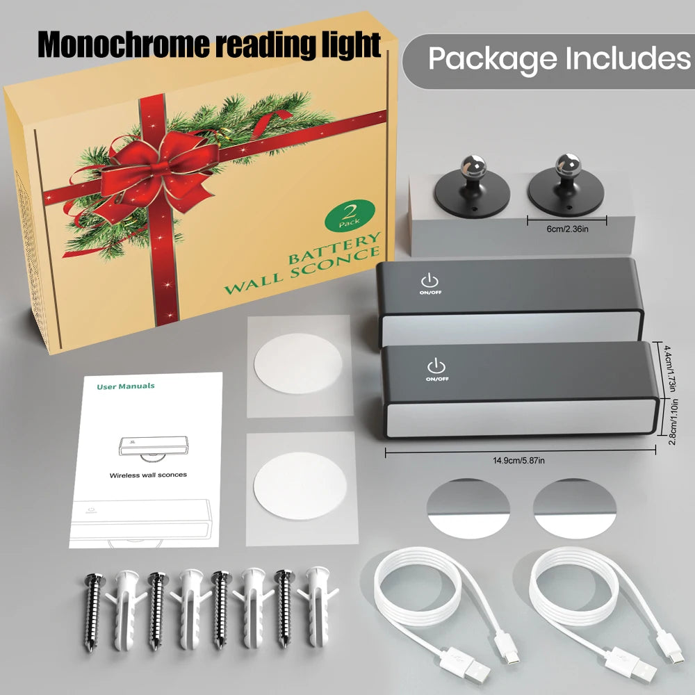 Rechargeable Reading Light – Magnetic 360° Rotation Cordless