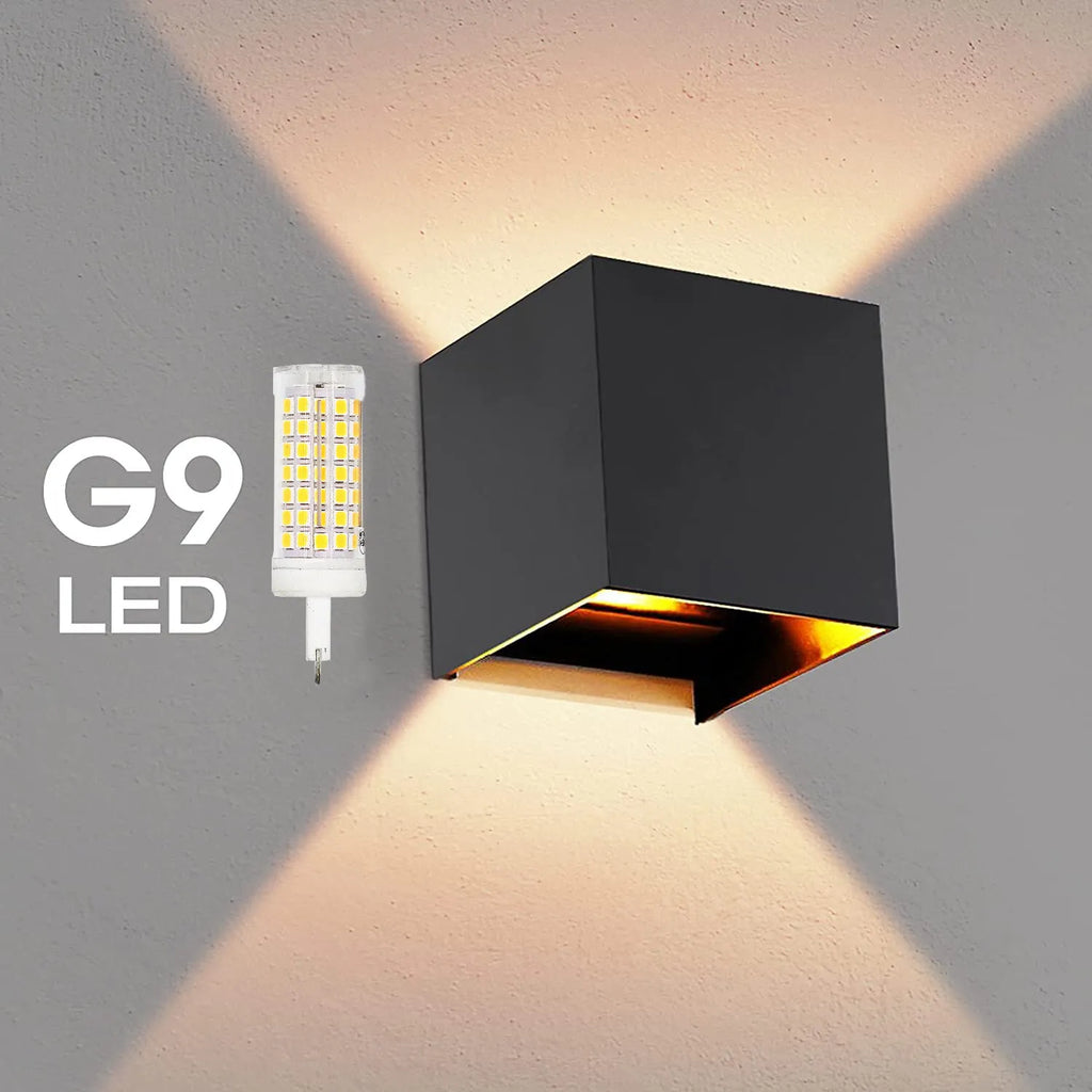 Modern LED Wall Lamp – Waterproof IP65 Aluminum with G9 Bulb