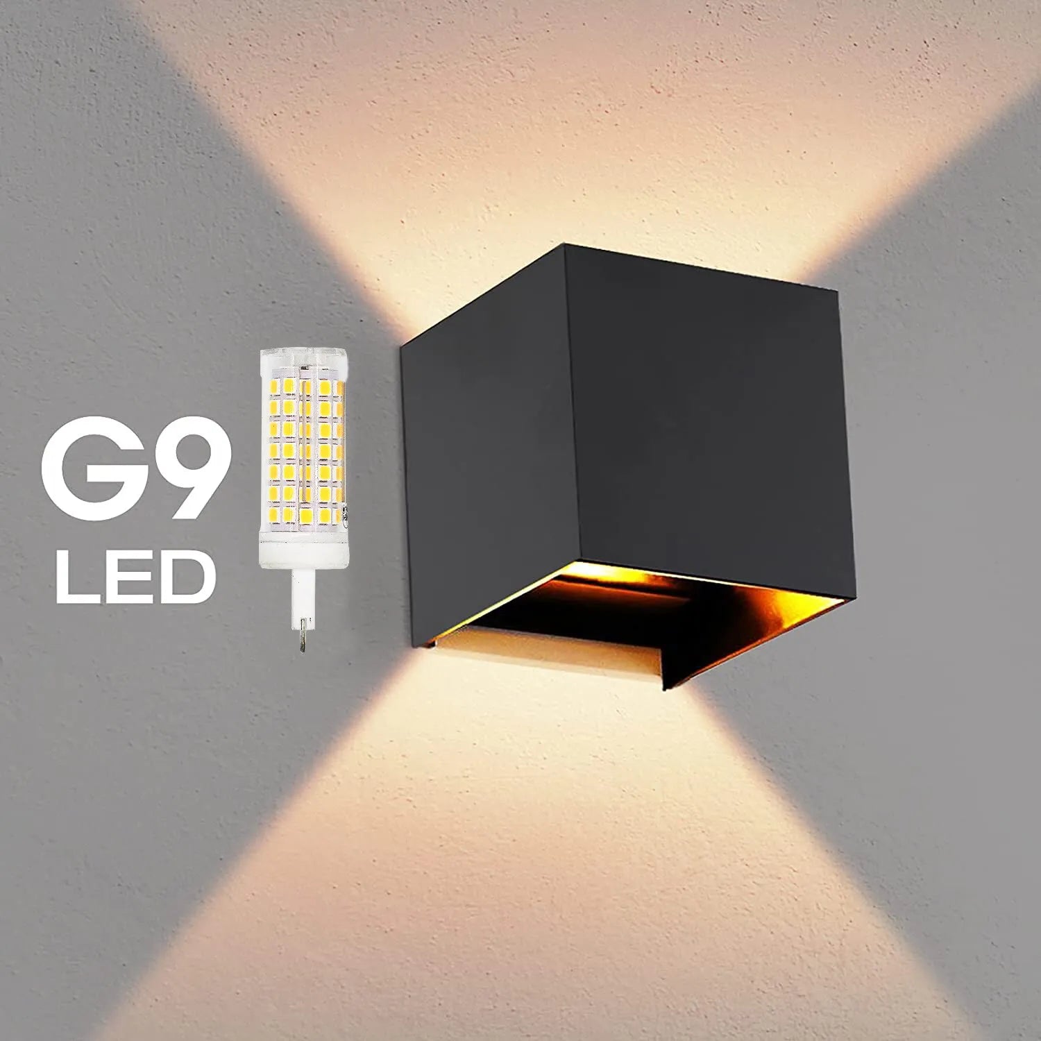 Modern LED Wall Lamp – Waterproof IP65 Aluminum with G9 Bulb