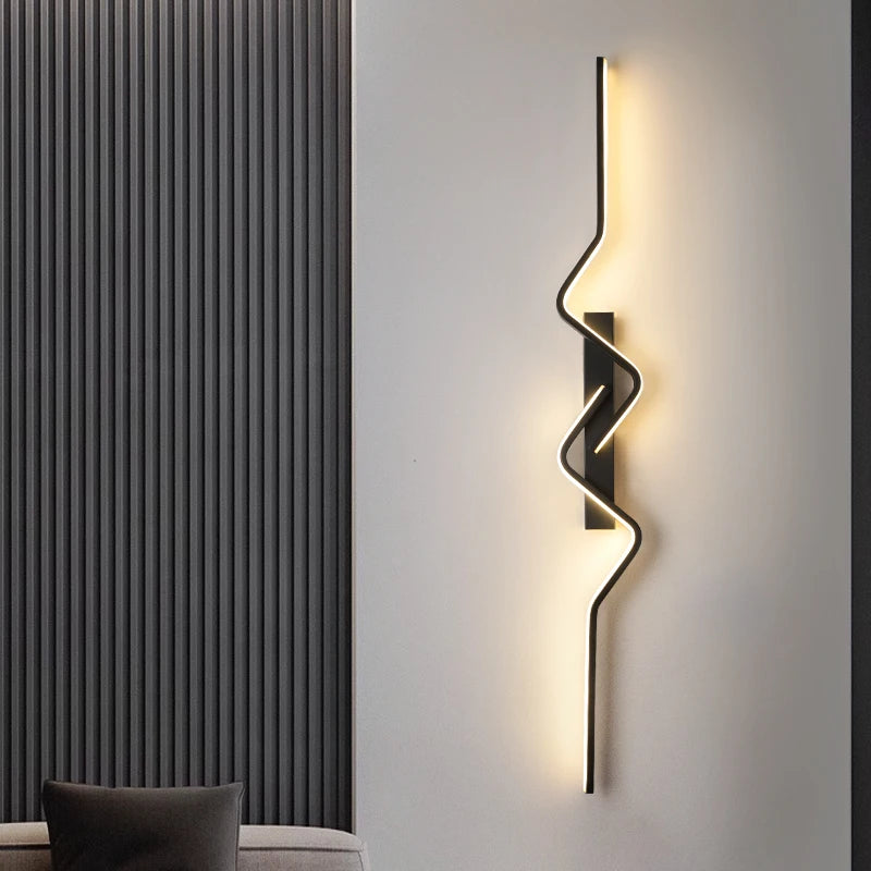 Modern Nordic Stair Wall Light – Long LED Decorative Sconce for Living Spaces