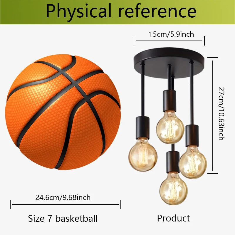 Modern Black Ceiling Light – 4 E27 Bulb Base Chandelier