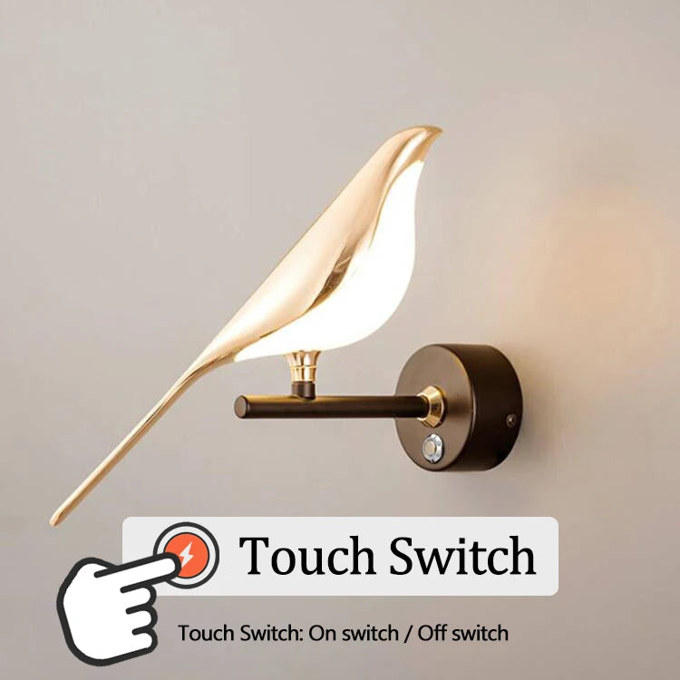 Nordic LED Wall Lamp – Touch Switch Single/Double Head