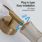 Battery Wall Lamp – 66cm Rechargeable Black/Gold LED with Remote - Lightify