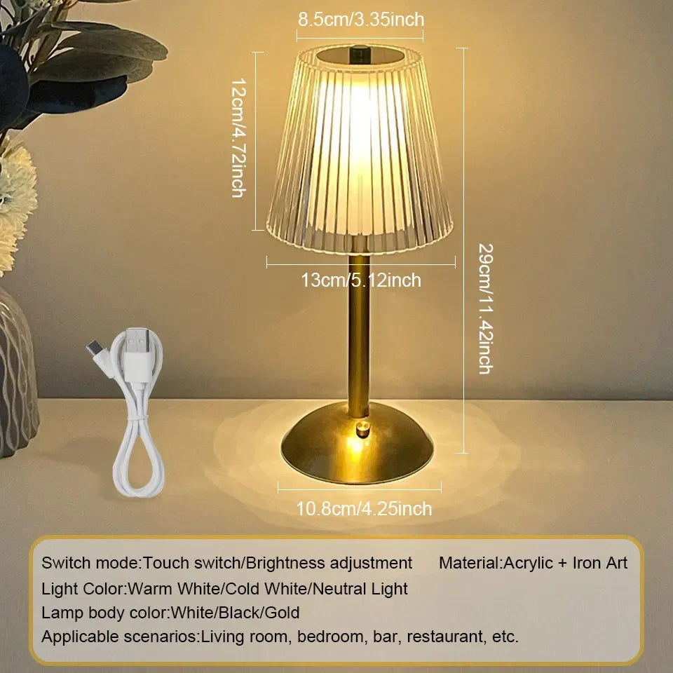 LED Rechargeable Table Lamp w/Touch Sensor - Lightify