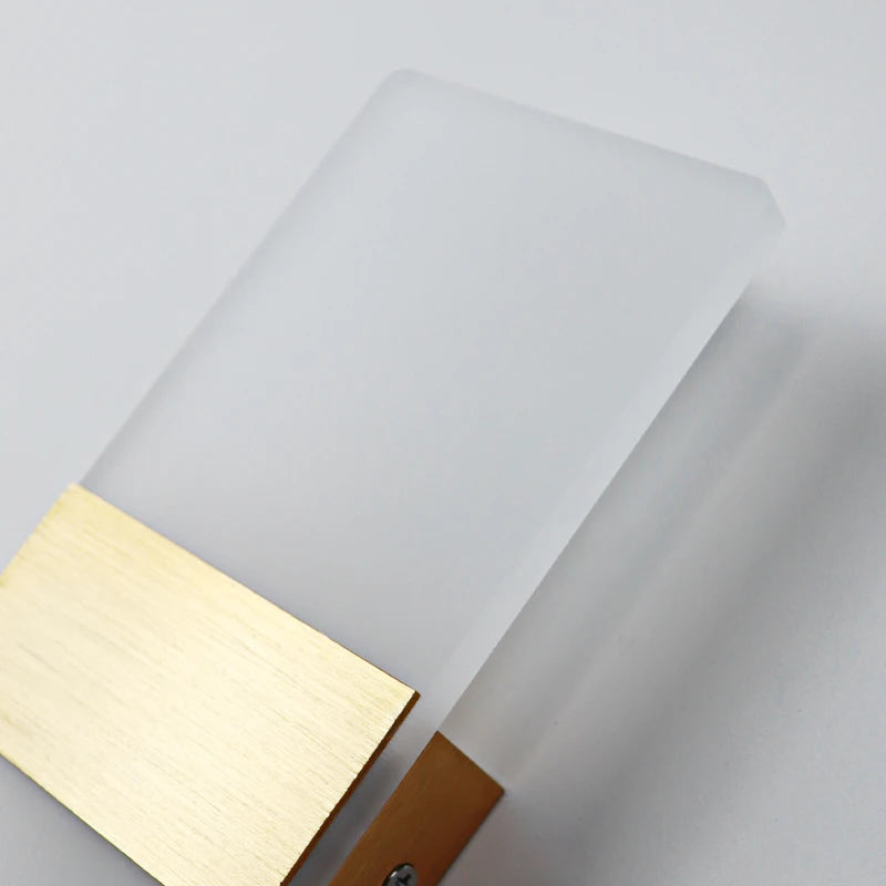 Modern LED Aluminum Wall Lamp – Matte Acrylic Right-Angle Design