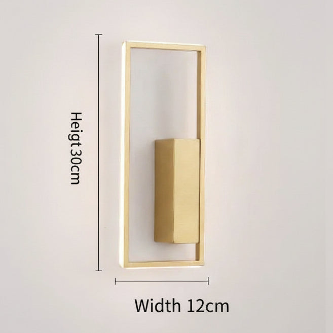 LED Hotel Wall Lamp – Nordic Minimalist Square Design