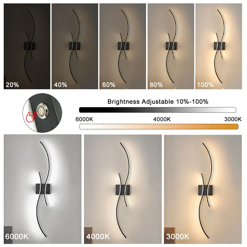Wireless Rechargeable LED Wall Sconce – 3CCT Touch Dimmable