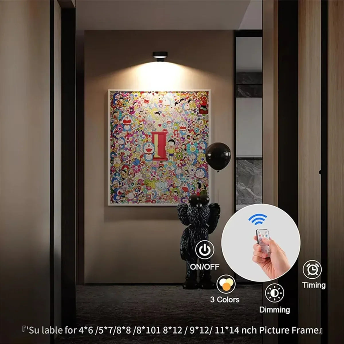 Battery Operated LED Picture Light – 3-Color Magnetic Dimmable - Lightify