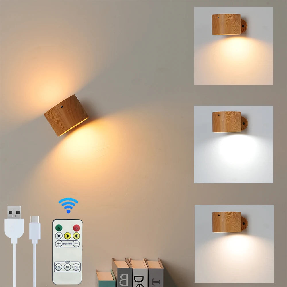 LED Double Head Wall Lamp – Touch Control 360° Rotatable