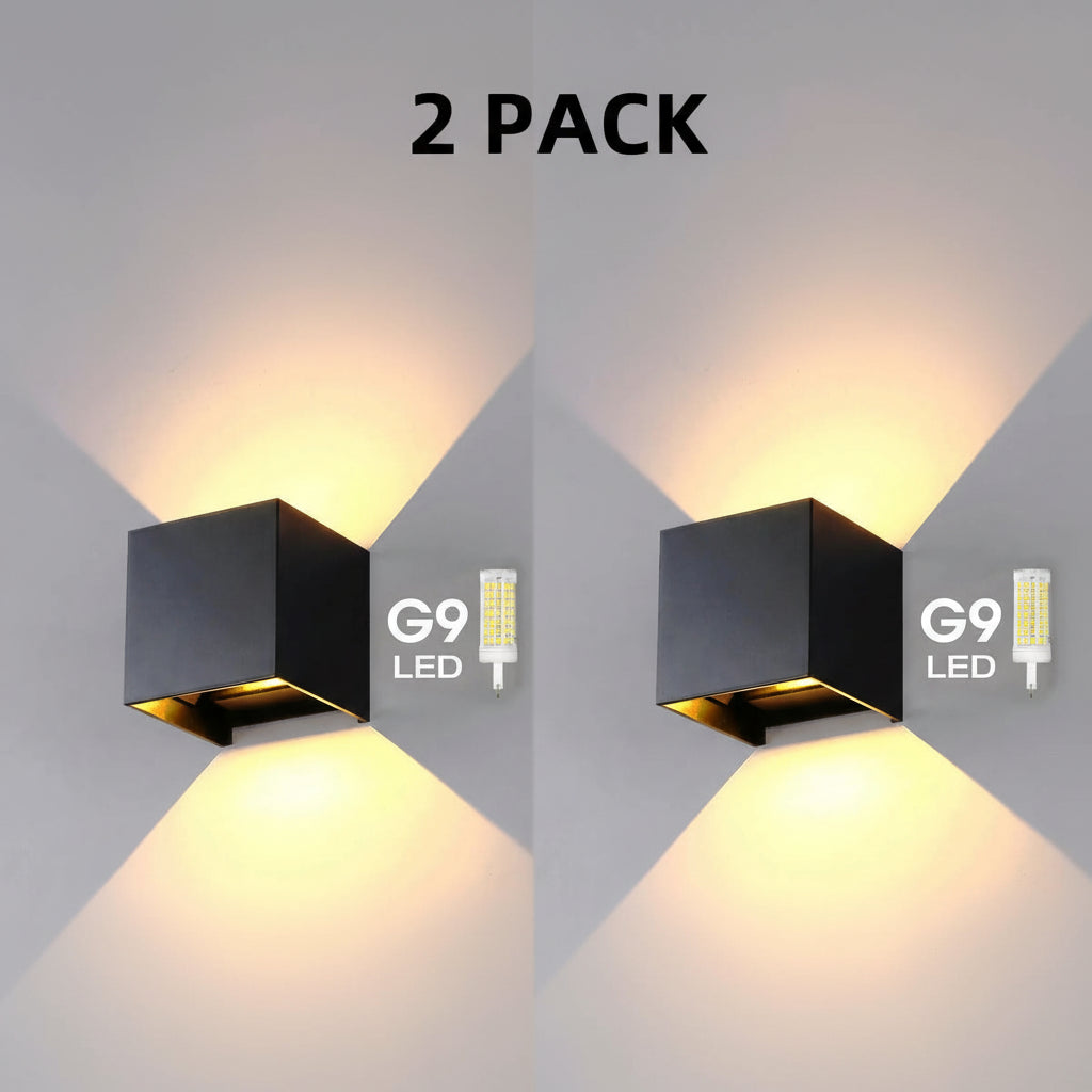 Modern LED Wall Lamp – Waterproof IP65 Aluminum with G9 Bulb