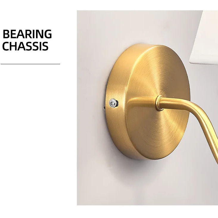 Modern Fabric Wall Lamp – Retro Loft E27 Sconce