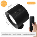 Wireless Double Head LED Night Light – 360° Rotatable Touch Control