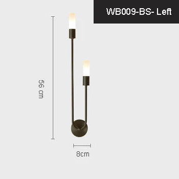 Modern LED Line Wall Lamp for Bedroom Background