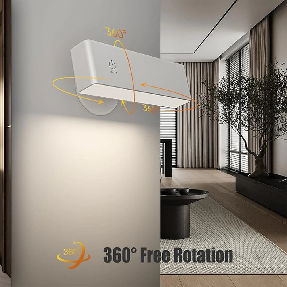 Rechargeable Reading Light – Magnetic 360° Rotation Cordless