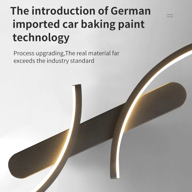 Curved Moonlight LED Wall Light for Bedroom & Living Room