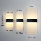 Modern LED Aluminum Wall Lamp – Matte Acrylic Right-Angle Design