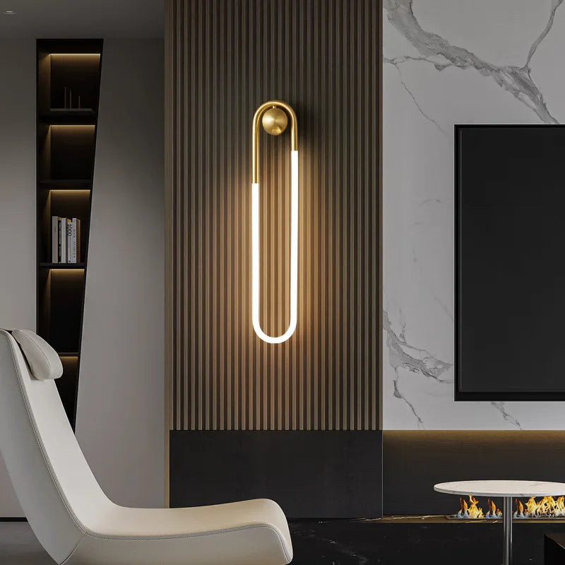 Minimalist U-Shaped Wall Lamp – Modern Creative Design