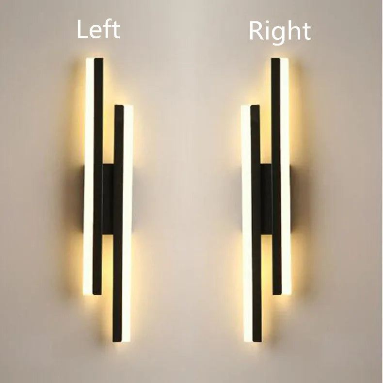 LED Copper Pipe Wall Lamp with Acrylic Shade
