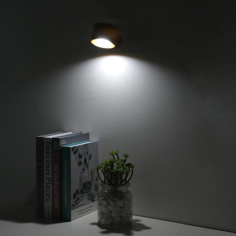 LED Double Head Wall Lamp – Touch Control 360° Rotatable